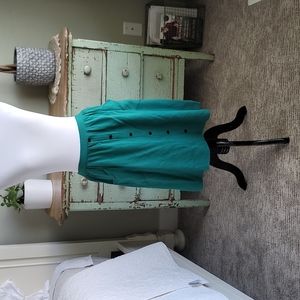 Teal skirt